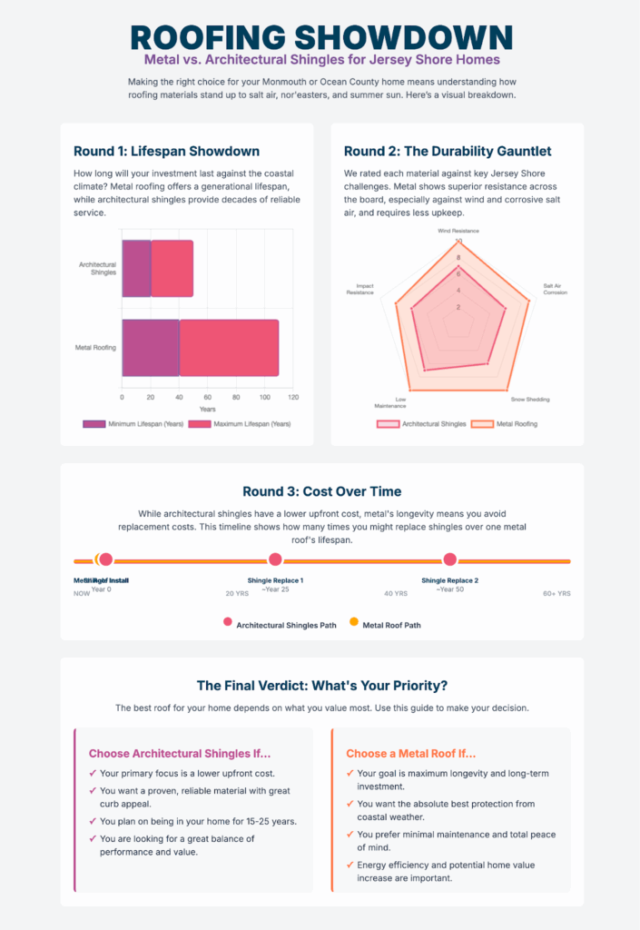 Metal Roofing vs Asphalt Shingles